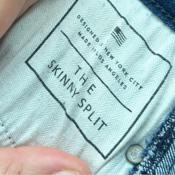 AYR The Skinny Split High Rise w/ Split Hem size 26 Dark Wash Distressed - Picture 12 of 14